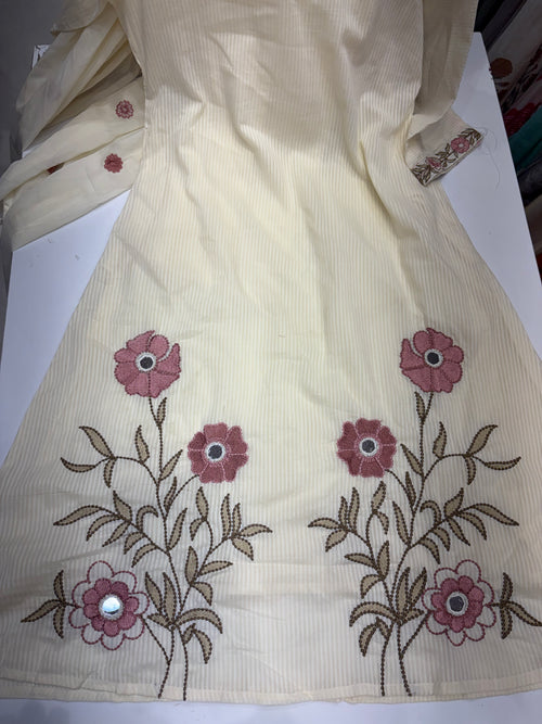 Cocoa Blossom – Embroidered Suit Set