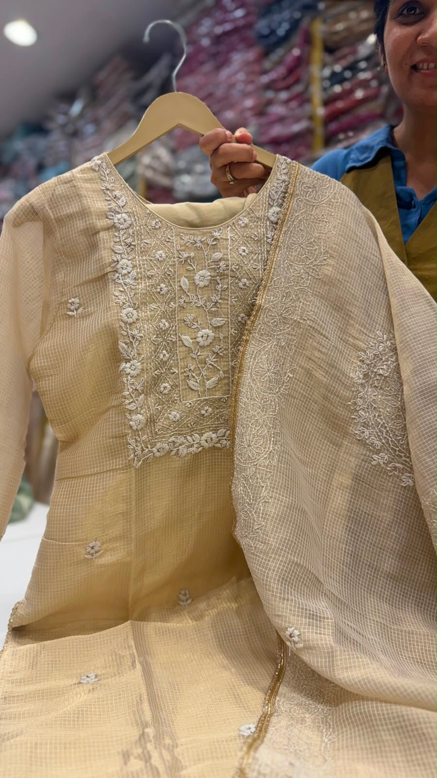 Sheen & Soul~Shimmer Mul Chanderi