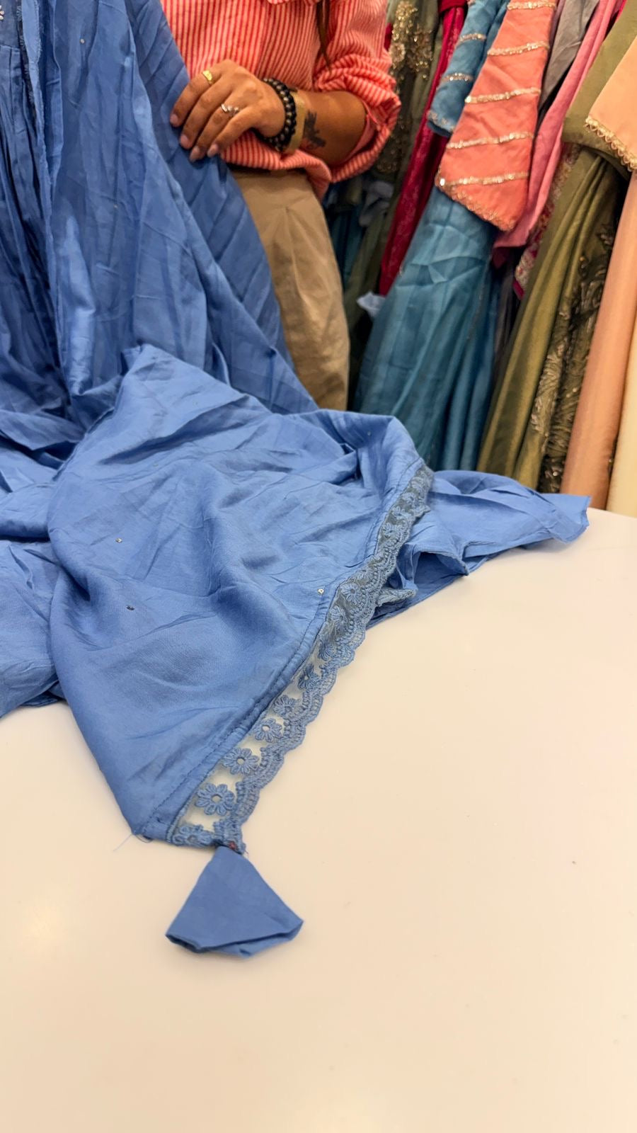 Rosé Thread Mul Chanderi Series