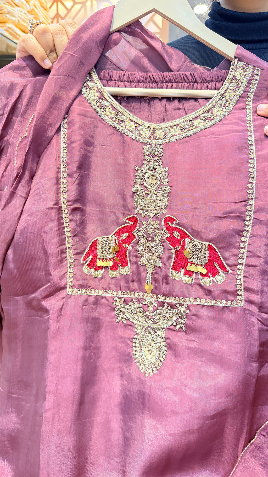 Dusty Rose Crepe Divider Set
