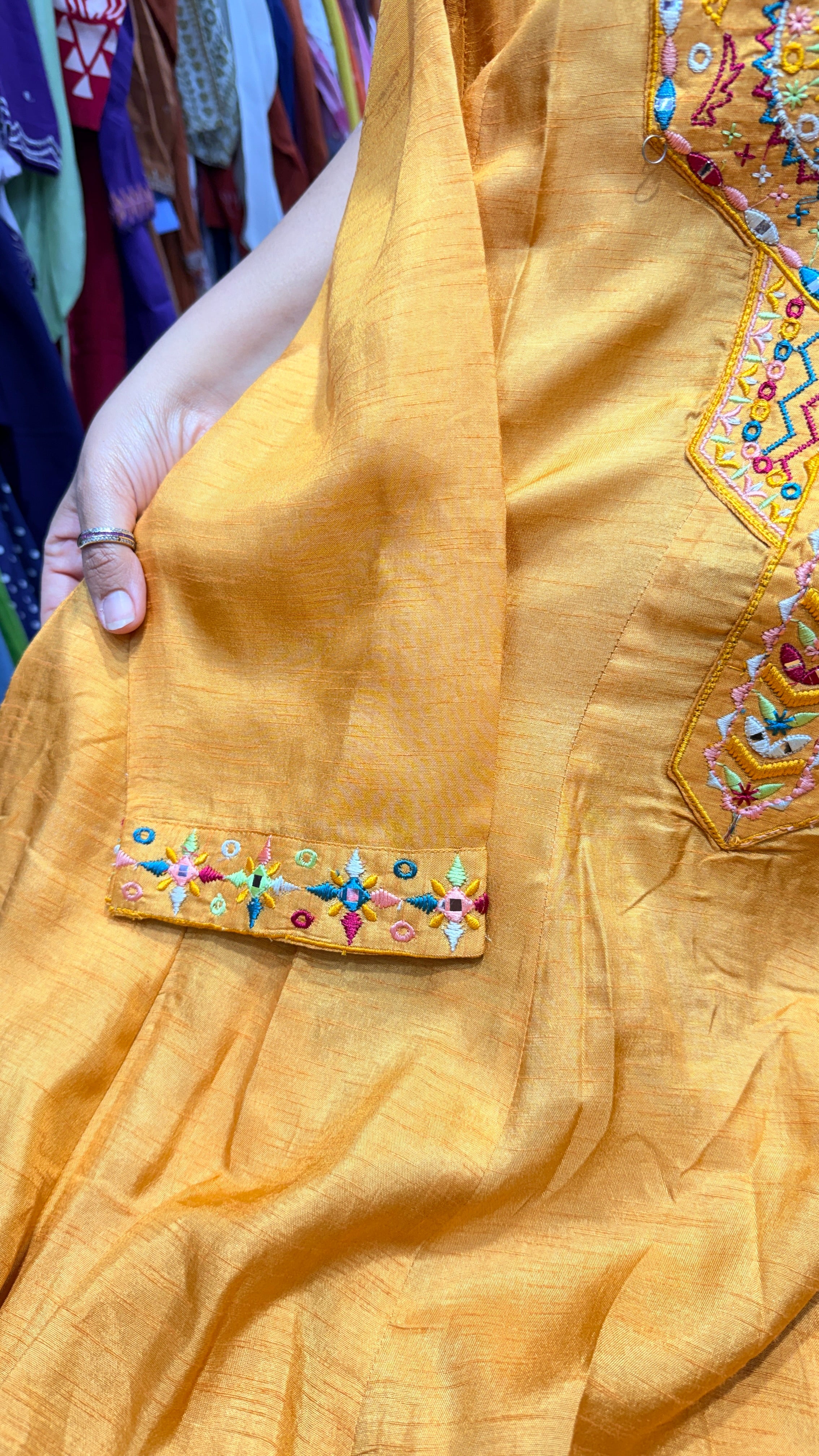 Sunshine Yellow Embroidered Suit Set