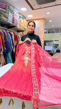 Rani Pink Suit Set with Mirror Work