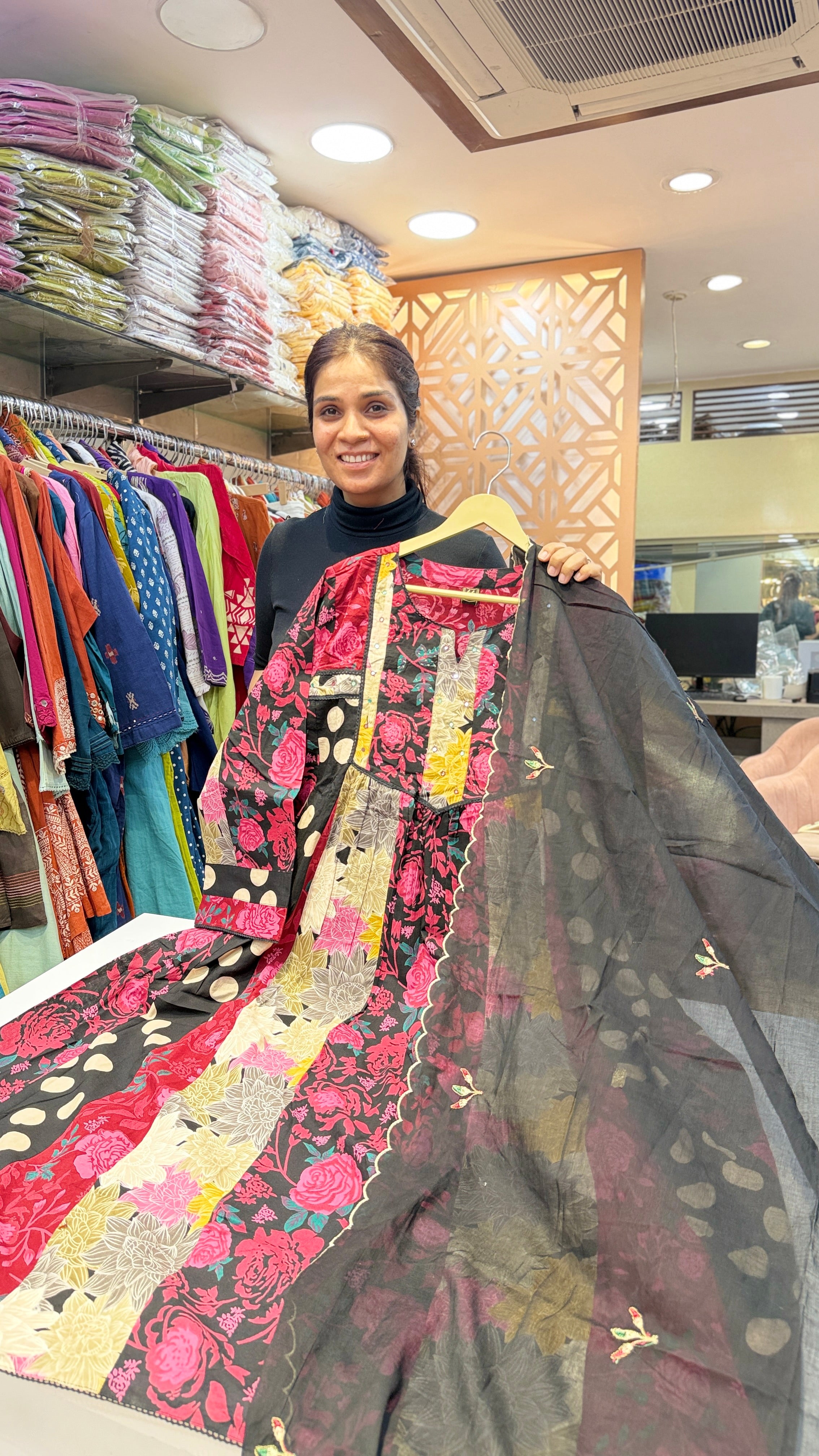 Multi Shade Printed Anarkali