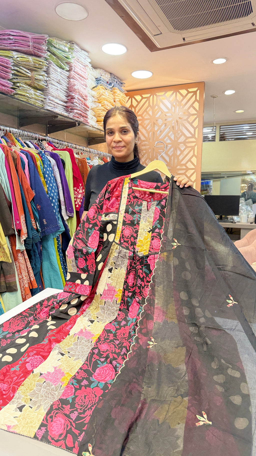 Multi Shade Printed Anarkali