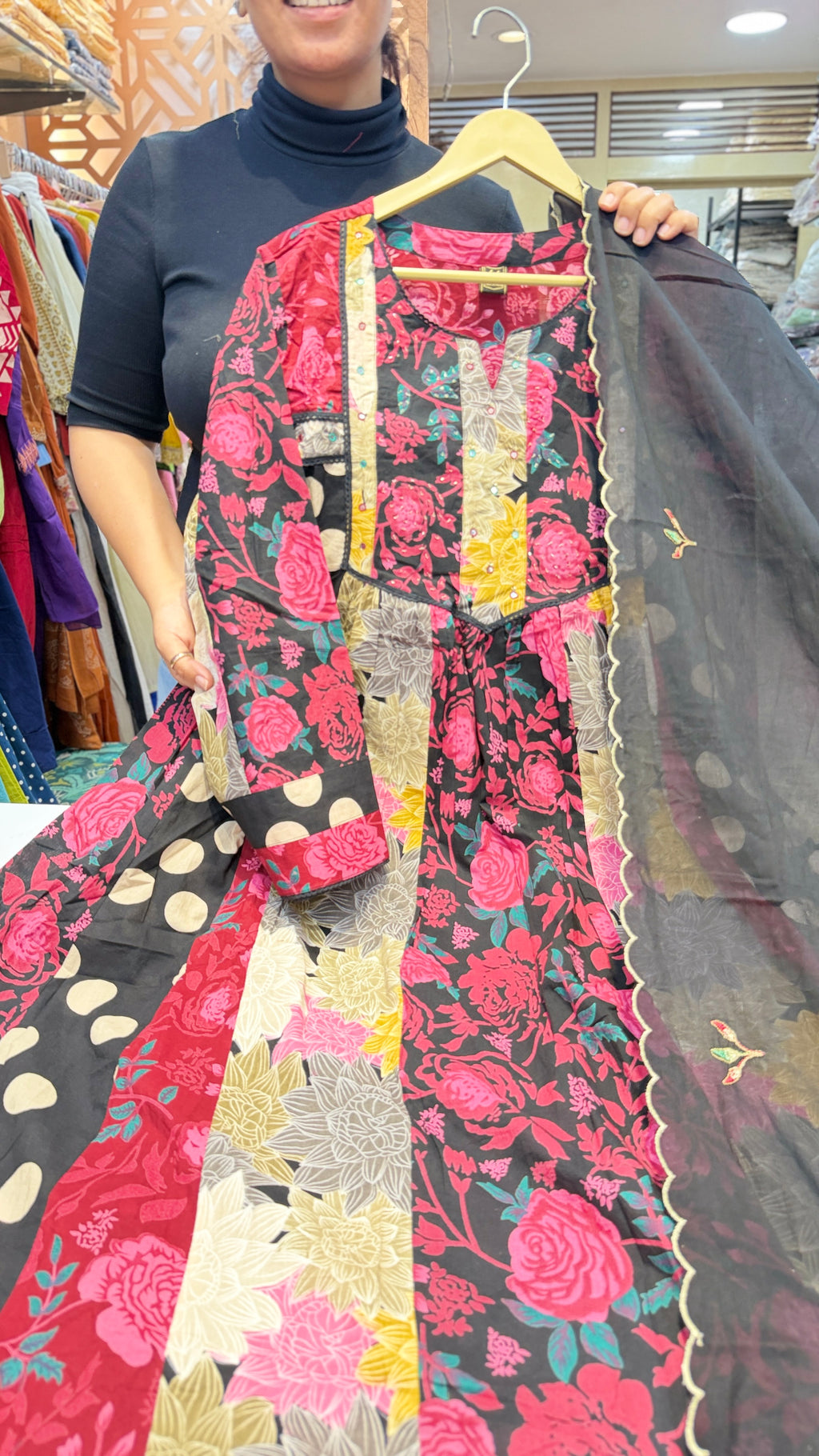 Multi Shade Printed Anarkali
