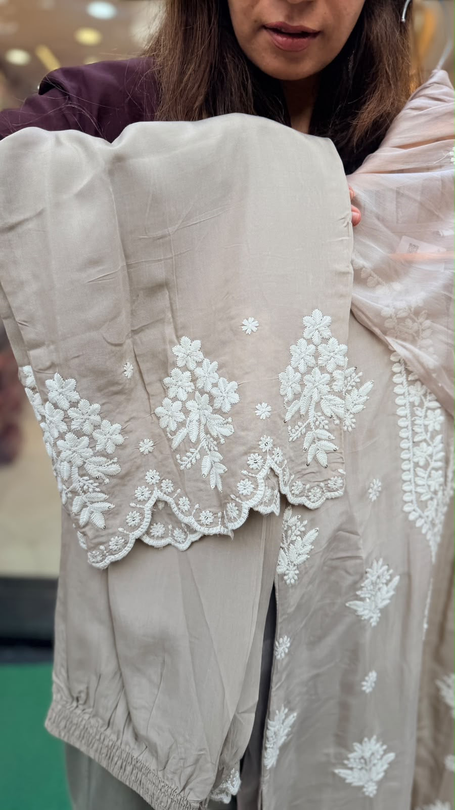 The Art of Soft Elegance – Pure Masleen Embroidered Suit Set