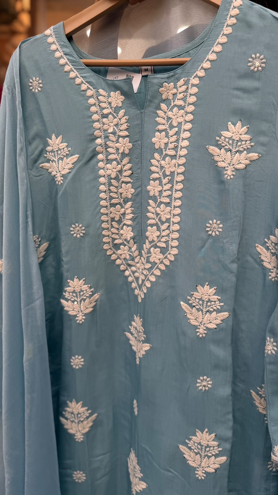 The Art of Soft Elegance – Pure Masleen Embroidered Suit Set