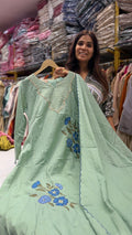 Mint Blossom Mul Cotton Suit Set