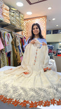 Ivory Blossom Cut Work Suit Set