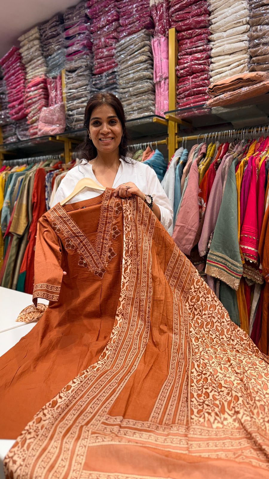 Rustic Earth Printed Suit Set