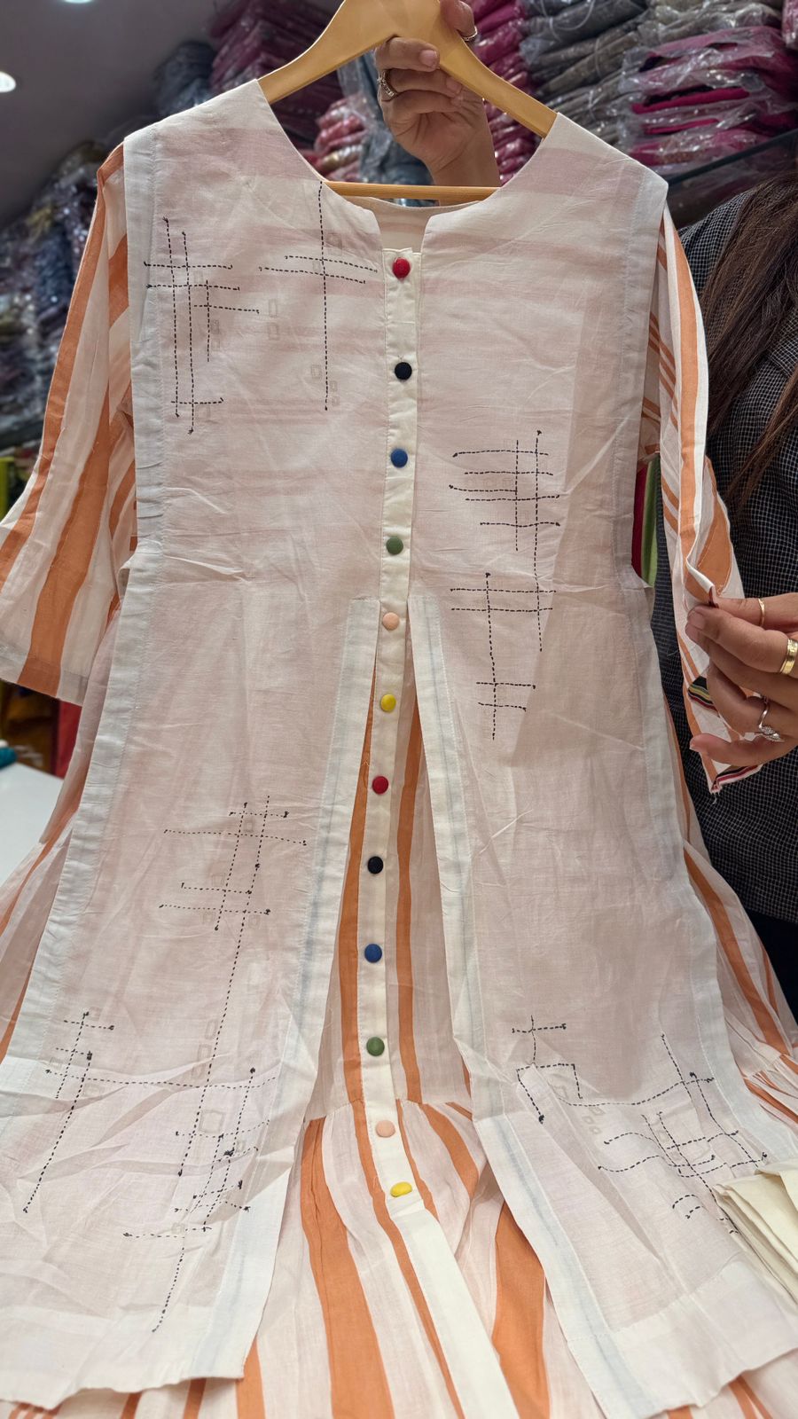 Peach Canvas Contemporary Coord Set