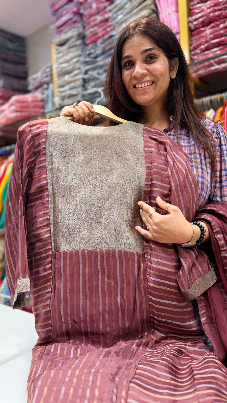 Rosewood Banarasi lurax Mul chandheri