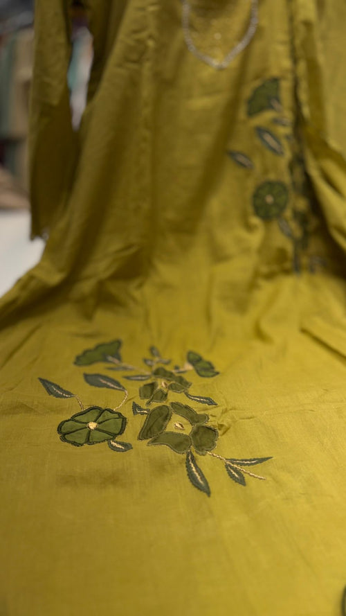 Mustard Meadow Mul Cotton Suit Set