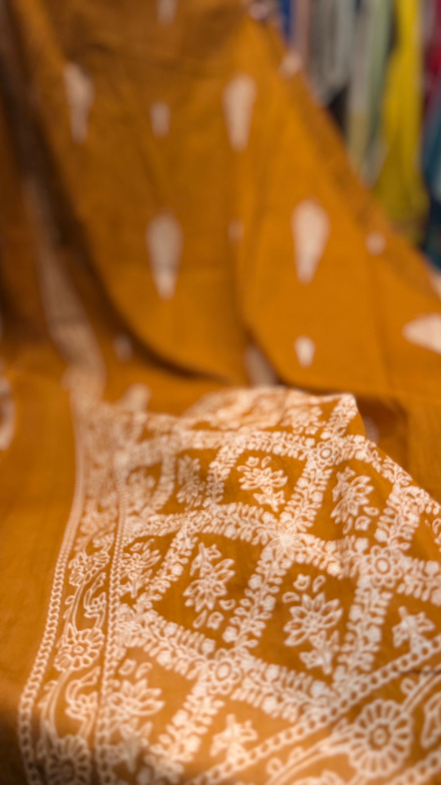 Amber Leaf Printed Cotton Suit