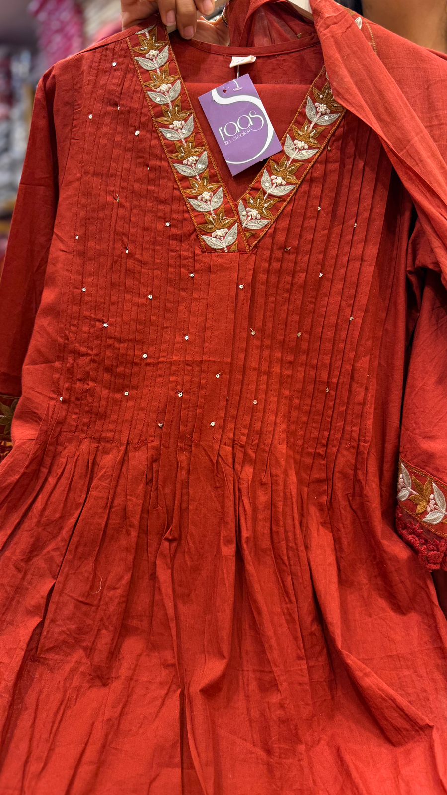 Rustic Heritage Embroidered Suit Set