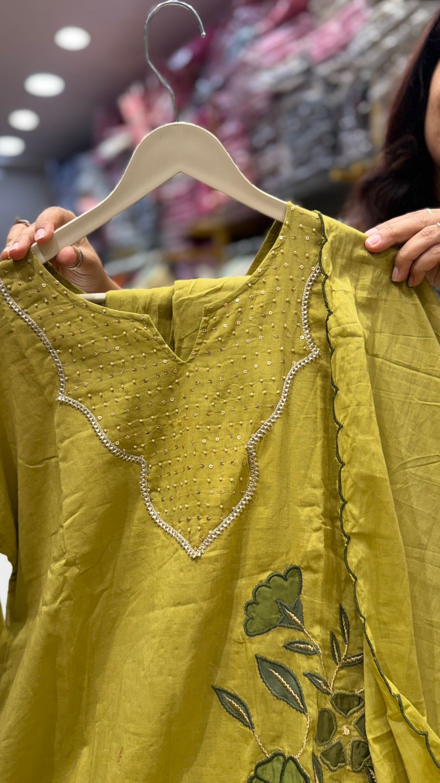 Mustard Meadow Mul Cotton Suit Set