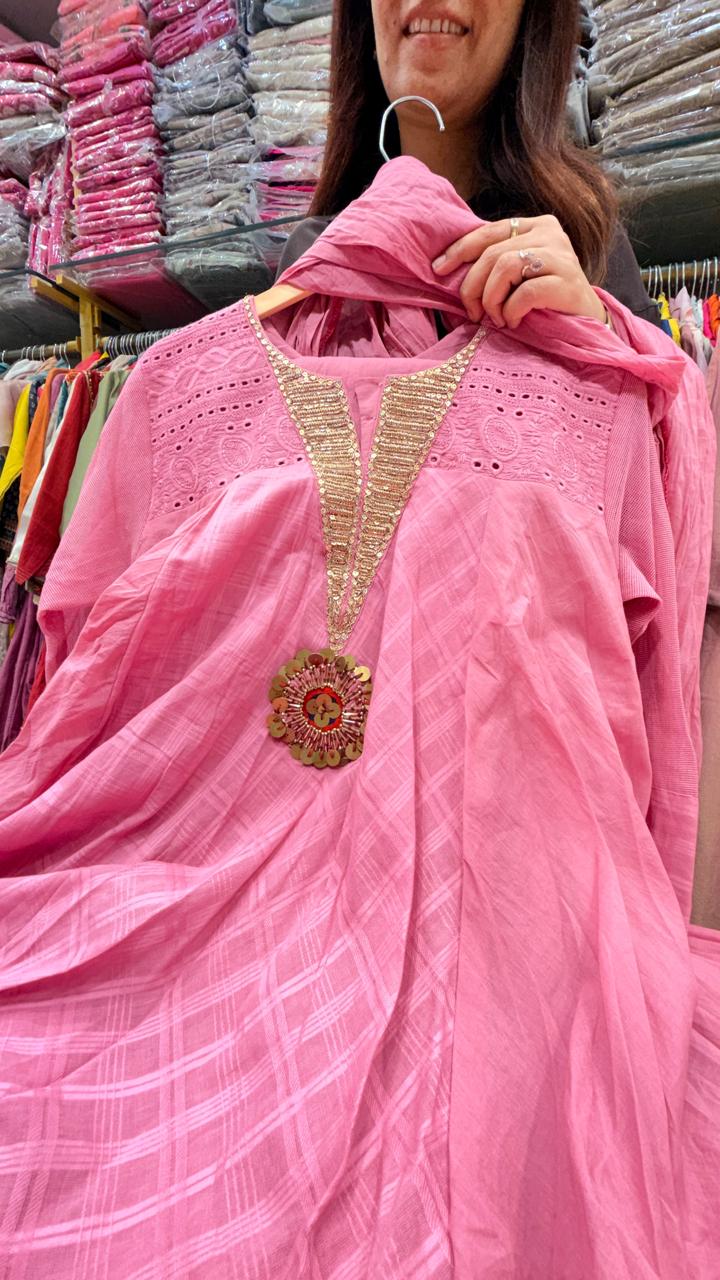Blush Bloom Flared Mul Anarkali