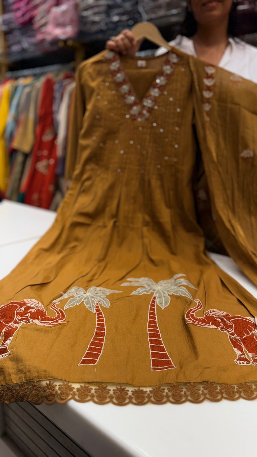 Amber Heritage Embroidered Suit Set