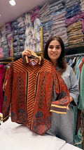 Terracotta Bloom Pure Maslin Printed Shirt