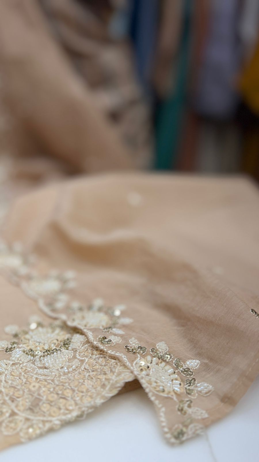 Blush Pearl Mul Chanderi Suit Set