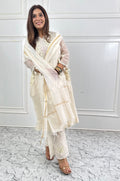 Ivory Noor Embroidered suit Set