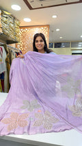 Lilac Mul Chanderi Suit Set