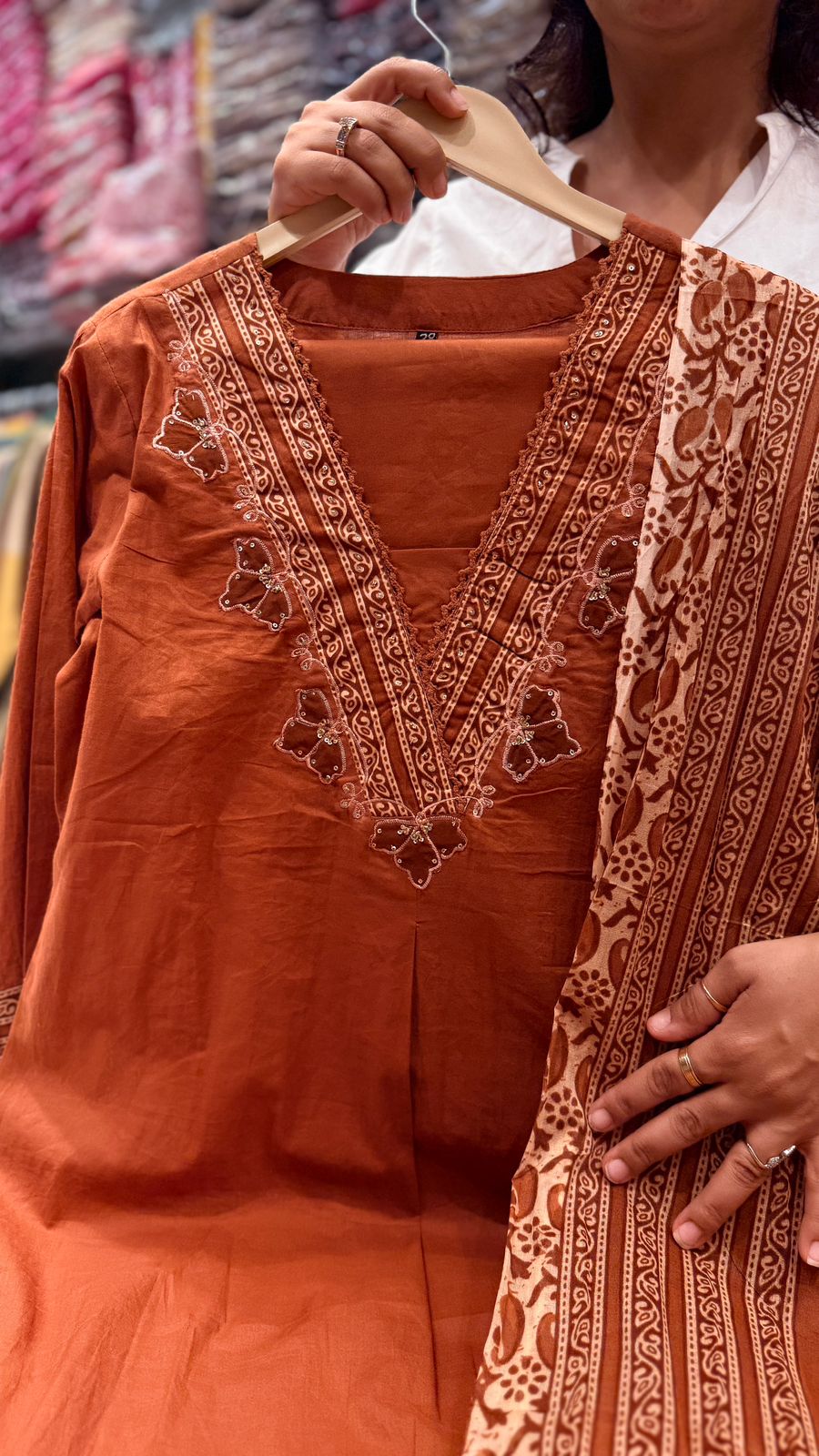 Rustic Earth Printed Suit Set