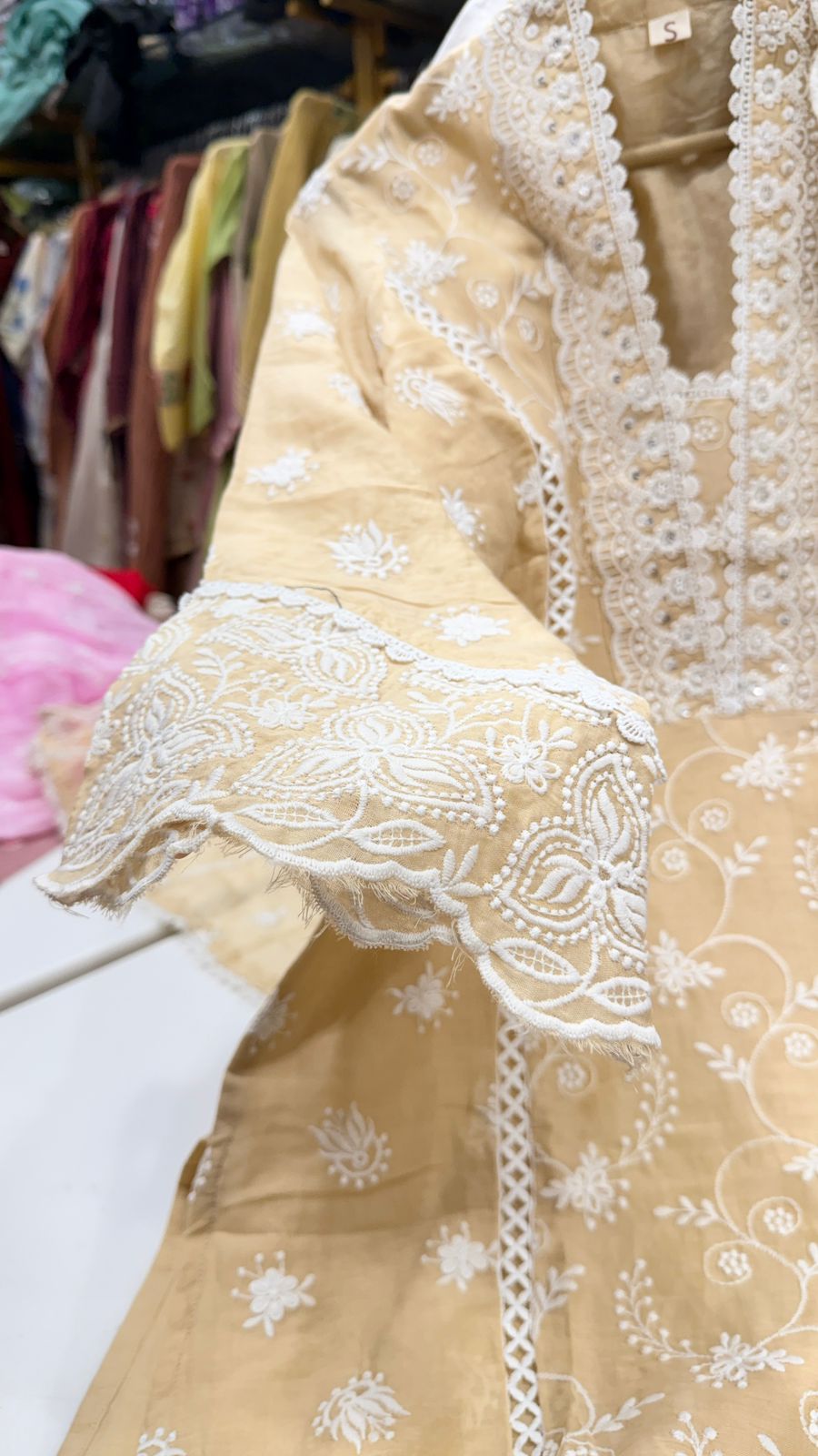 Embroidered Straight Suit Set