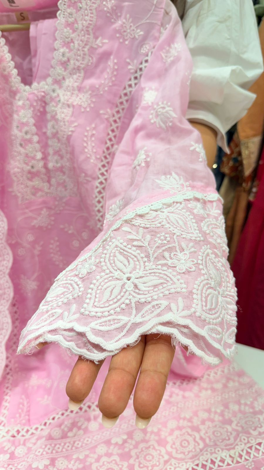 Embroidered Straight Suit Set