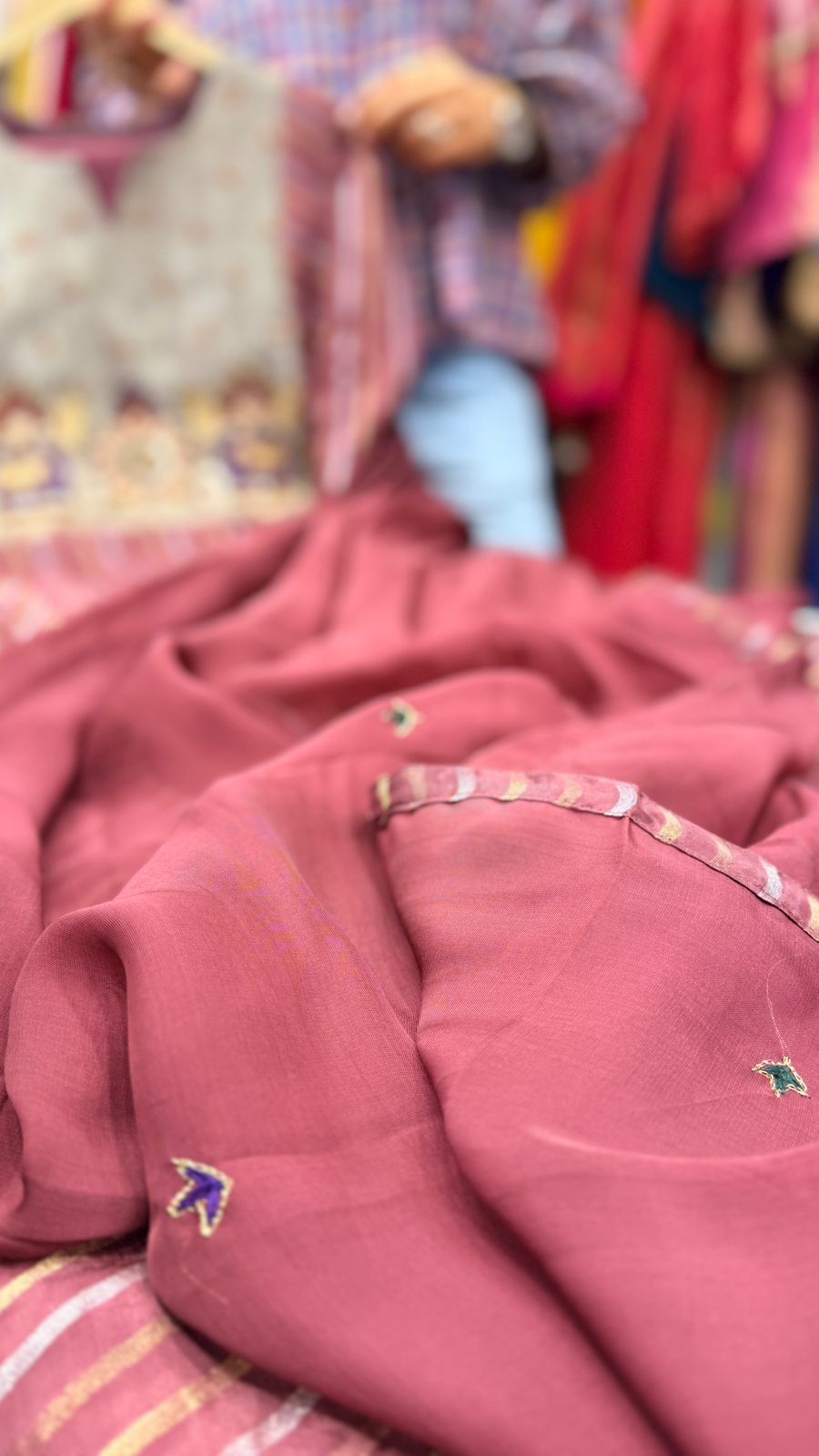 Rosewood Banarasi lurax Mul chandheri