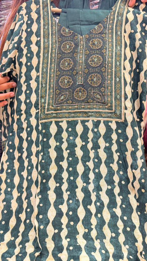 Emerald Wave Maslin Suit Set