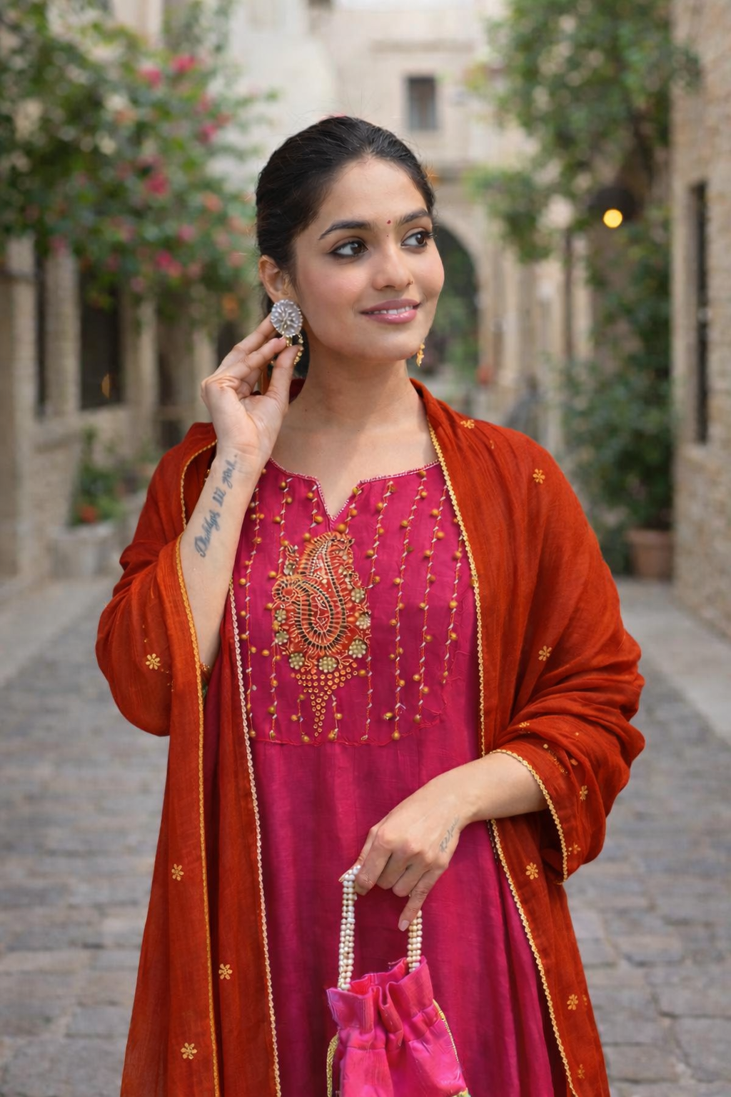 Rani Pink Ghungruu Suit Set