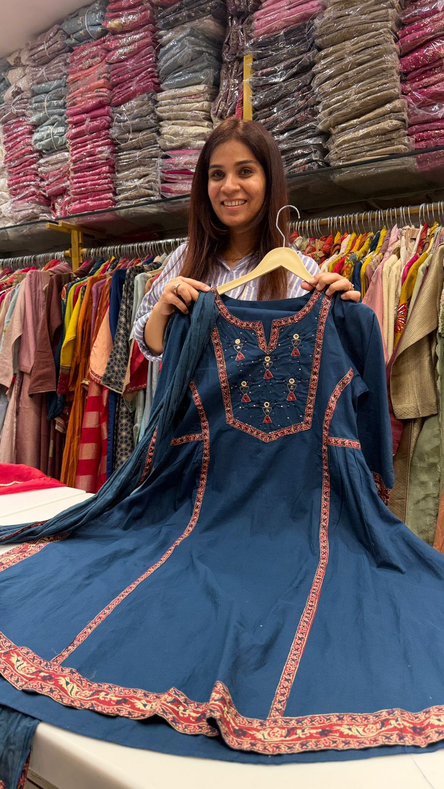 Midnight Royale Cotton Suit Set