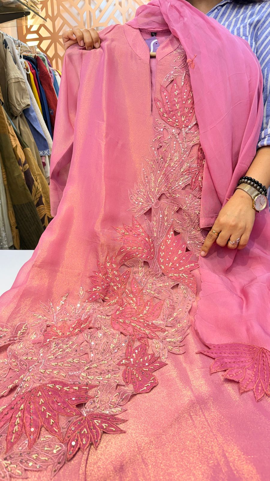 Rose Elite Laser Cut Suit Set