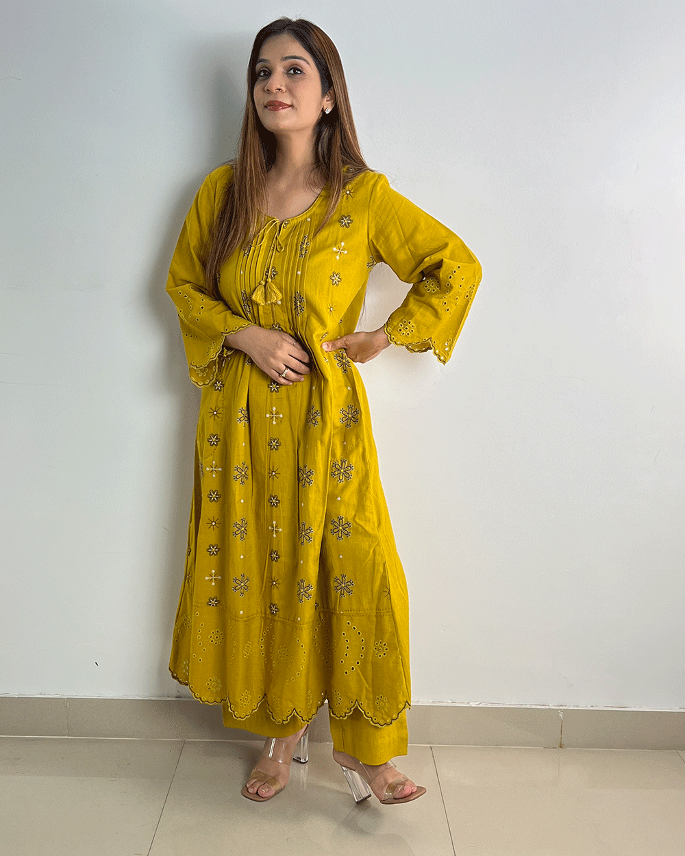 pure cotton yellow suit set – raascreation.com